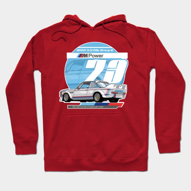 BMW - 3.0 CSL GROUP 2 Hoodie by EvanDeCiren